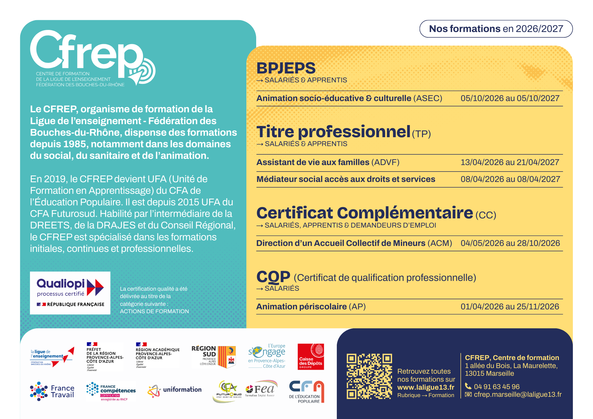 Plaquette générale 2026 2027