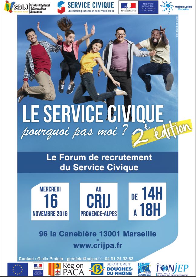 Affiche Forum Service Civique 16 11 2016