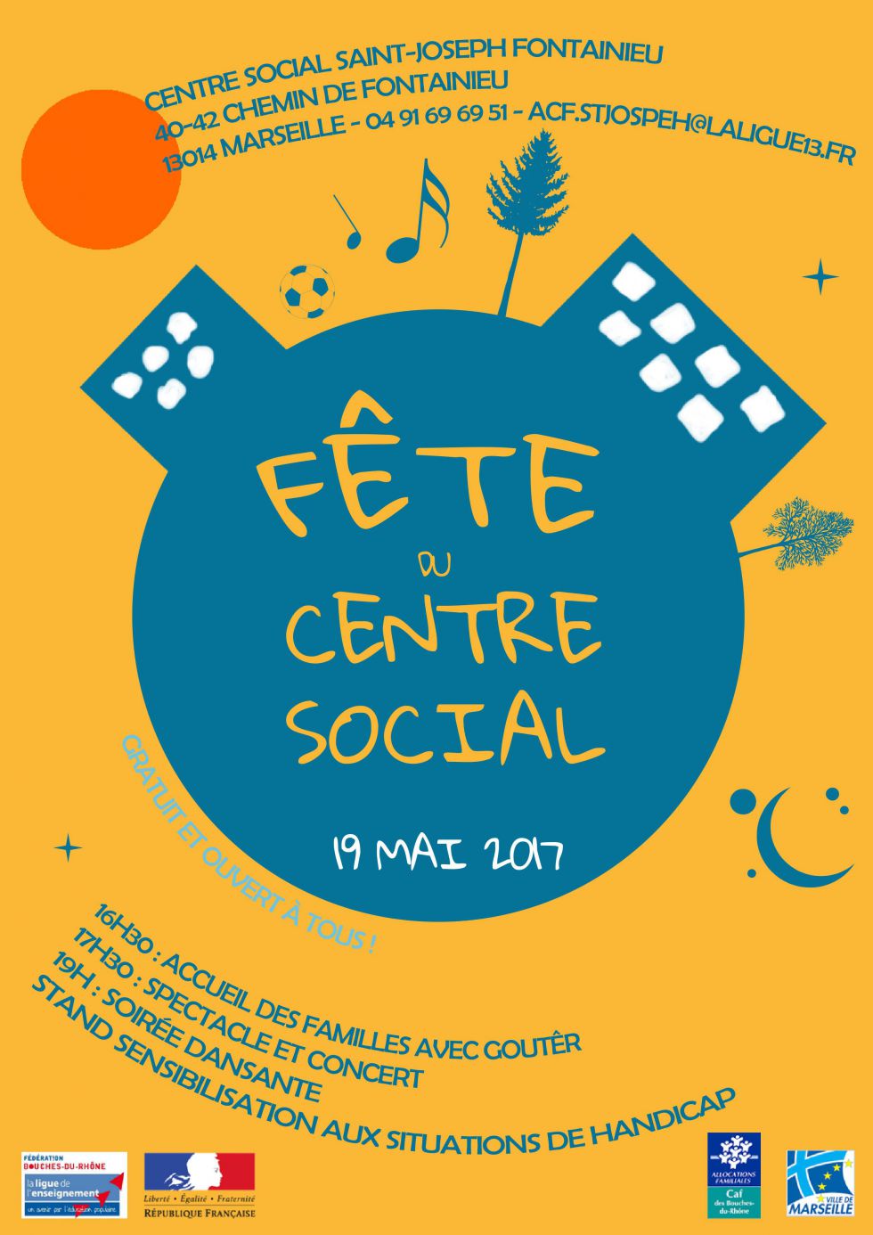 affiche fête de quartier 2017