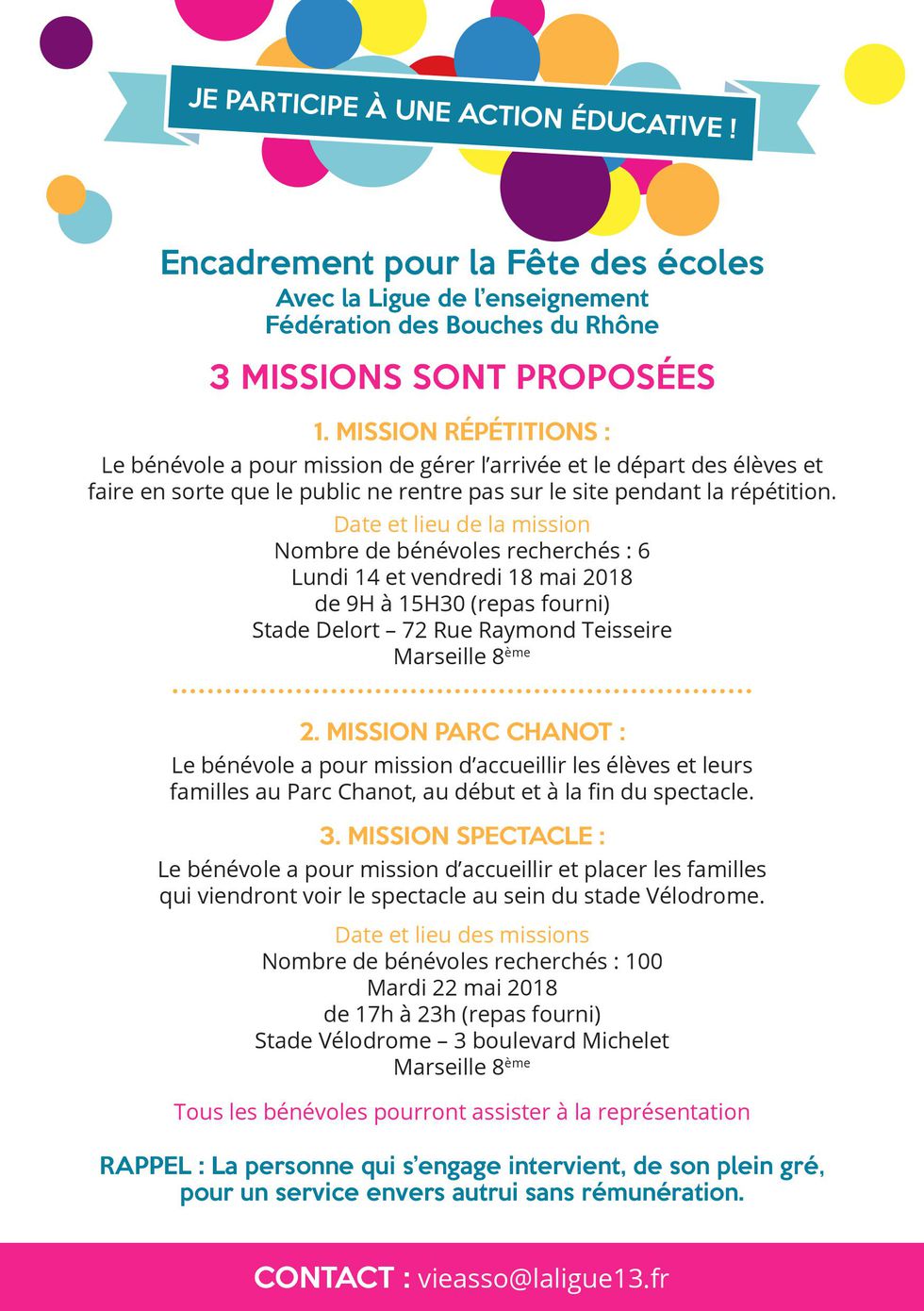 fete des ecoles flyer benevolat A5 recto
