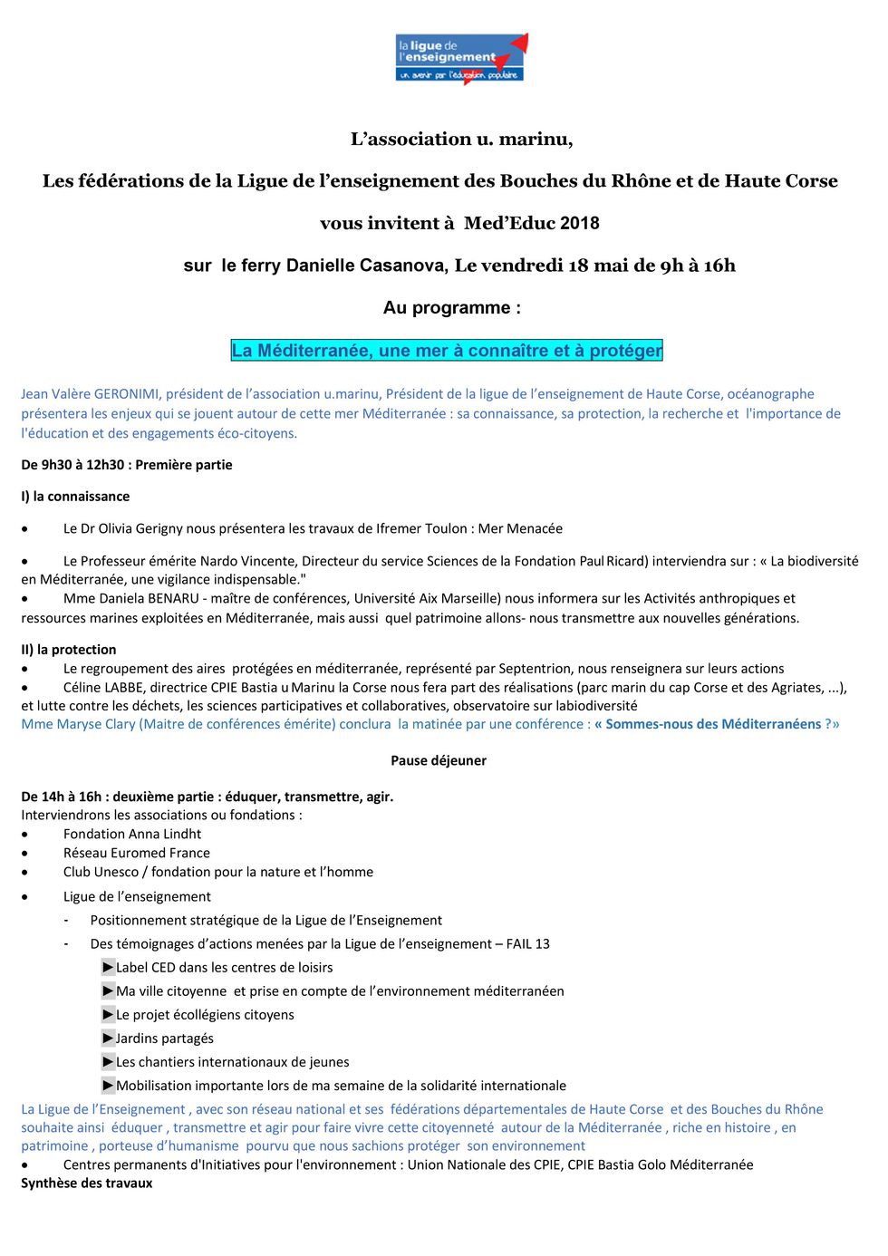Mer en fête programme