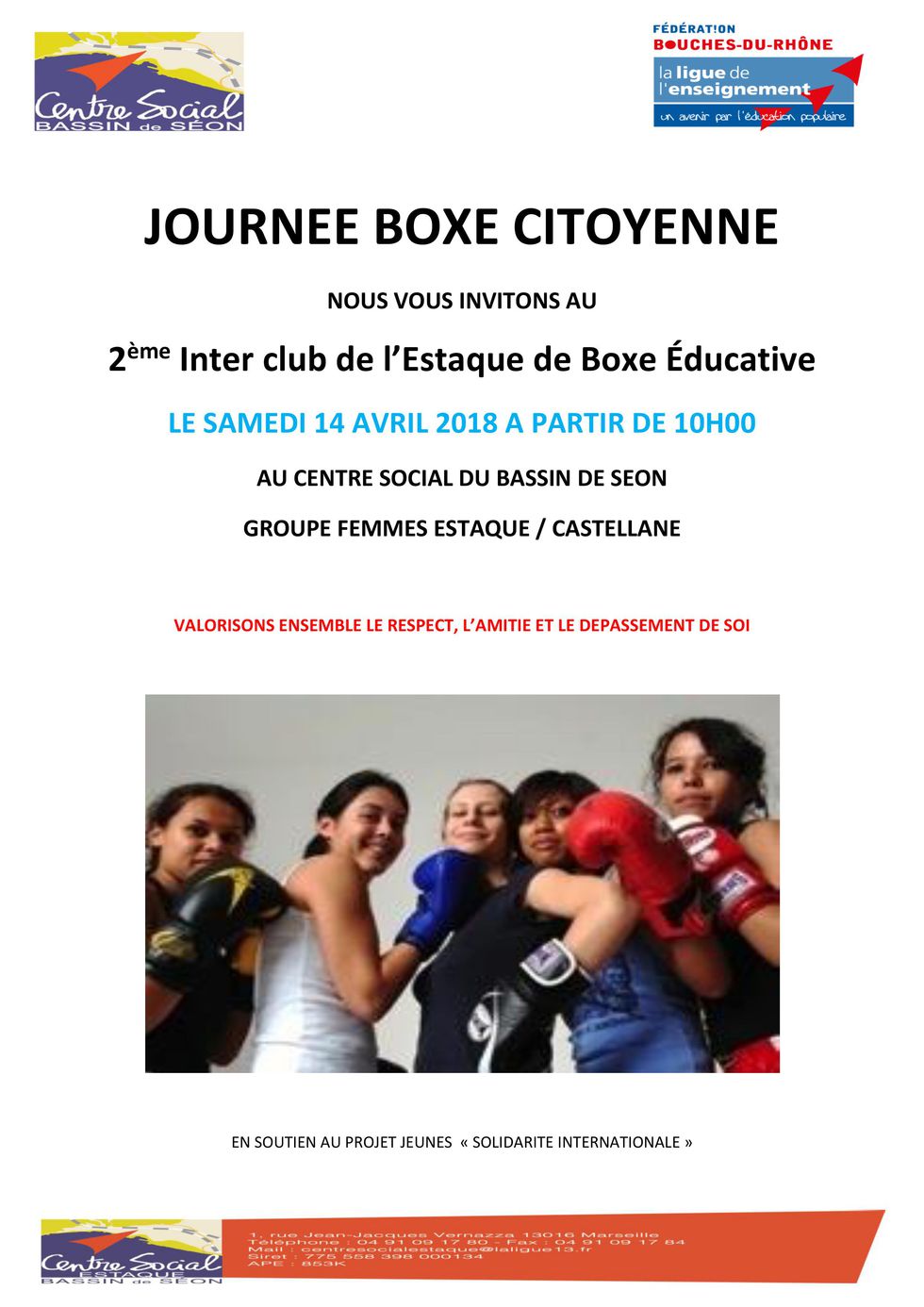 JOURNEE BOXE CITOYENNE FEMMES 2018