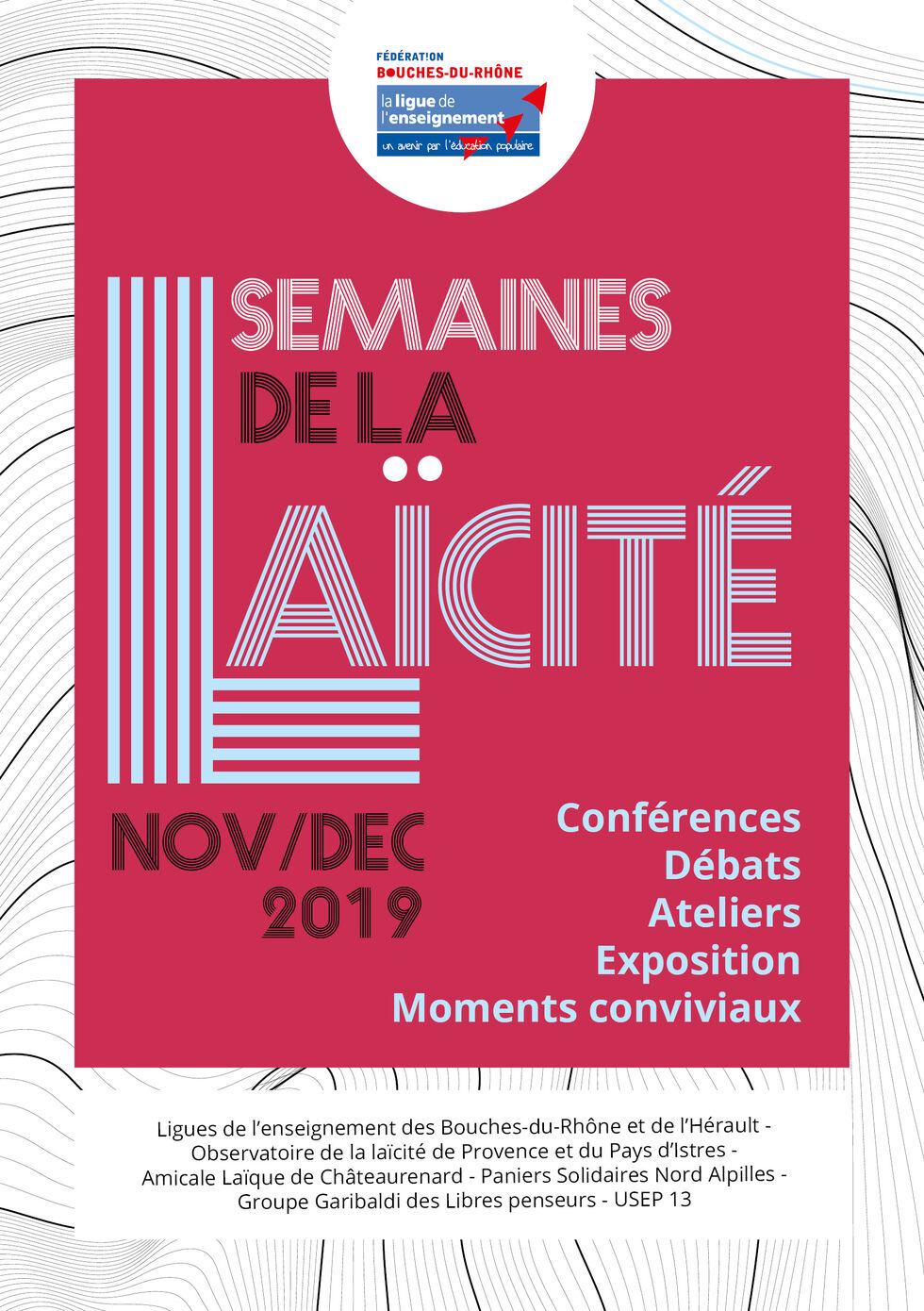 Affiche semaines laicité 2019