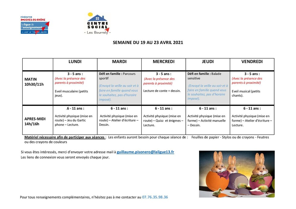 planning vacances de Pâques page 002