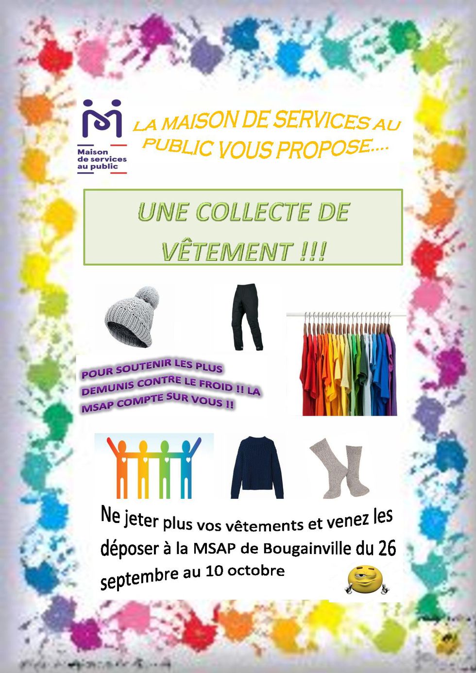 Affiche collecte de vêtement page 001
