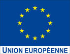 Drapeau Union europeenne avec logo UE